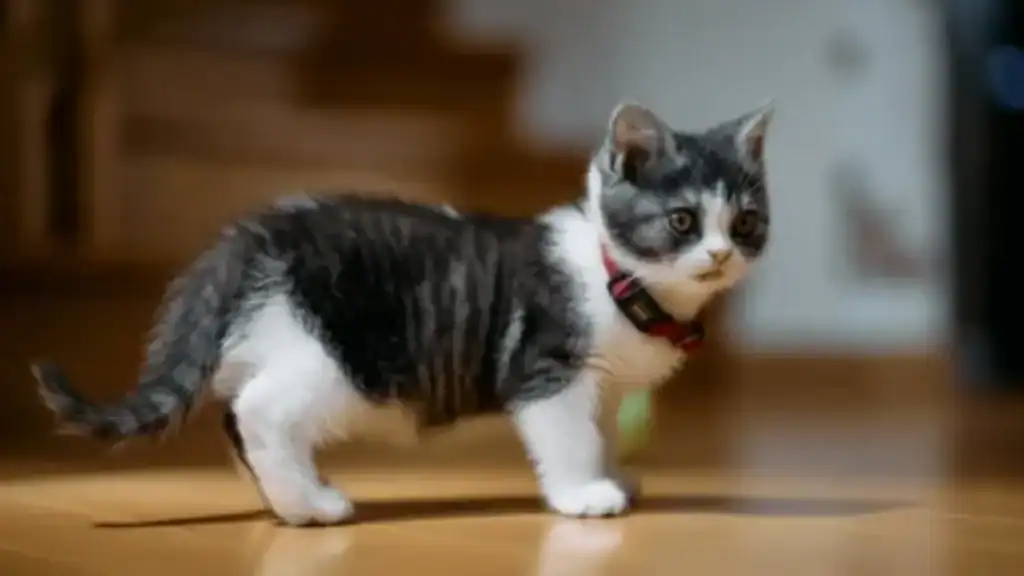  a cute sweet munchkin cat