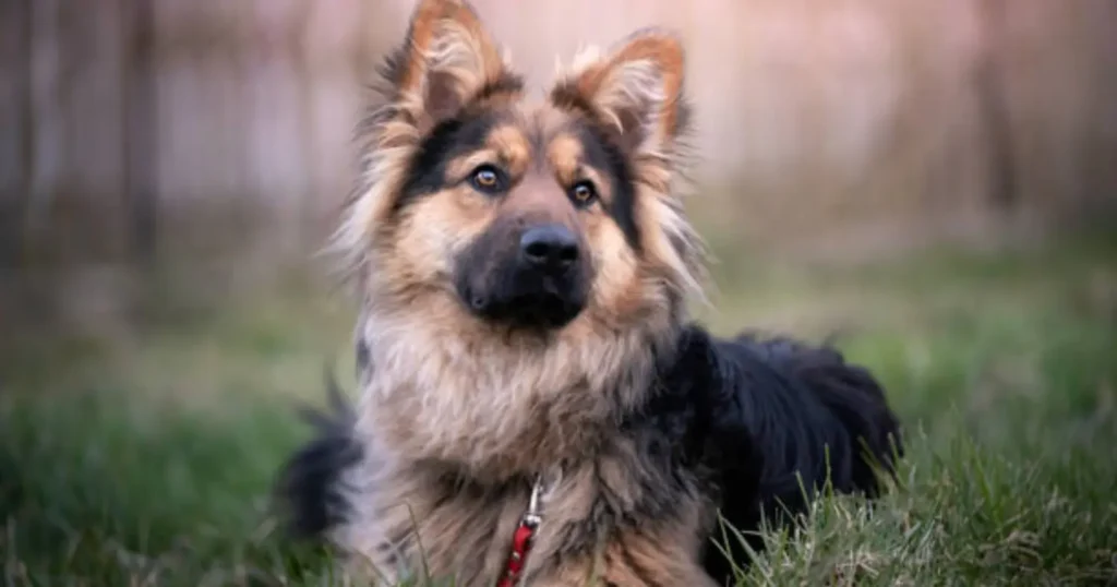 long-haired german shepherd